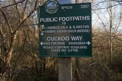 Footpath Signage on Canal.