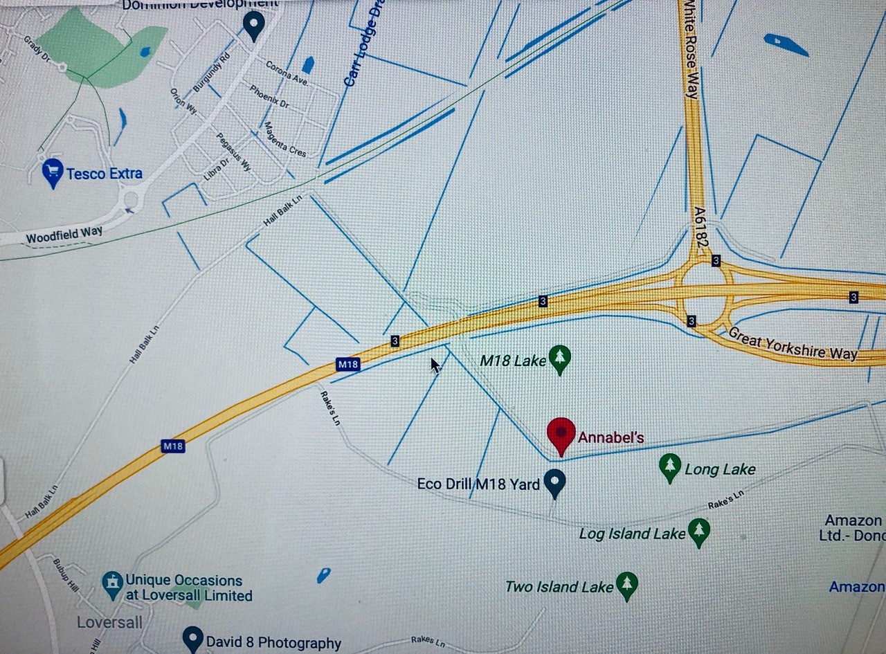 Google map showing the location of the meeting.